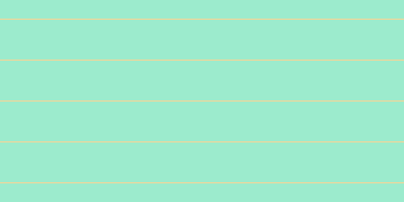 #9cebcd, #fcd393 horizontal lines, two pixels wide, seventy-nine pixels apart