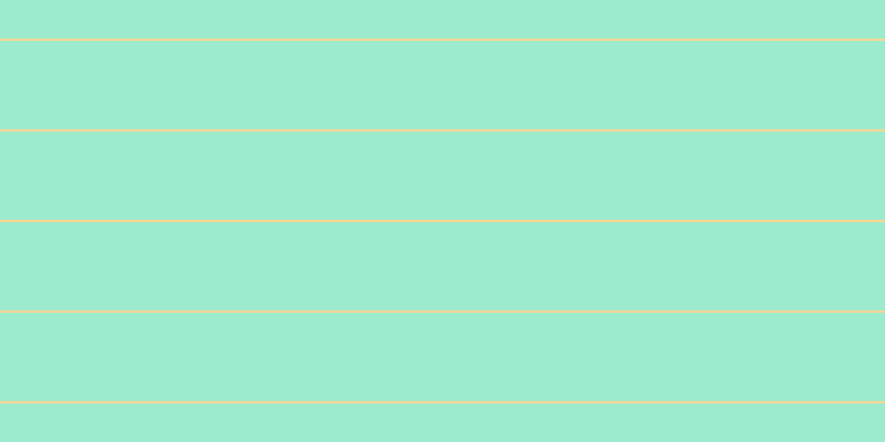 #9cebcd, #fcd393 horizontal lines, two pixels wide, eighty pixels apart