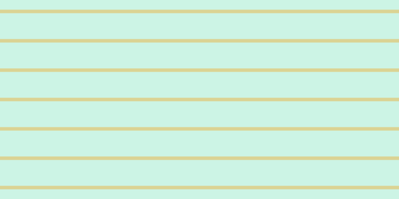 #9cebcd (50%), #dbd393 horizontal lines, seven pixels wide, fifty-two pixels apart