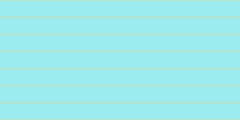 #9cebee, #dbd393 horizontal lines, two pixels wide, fifty-five pixels apart