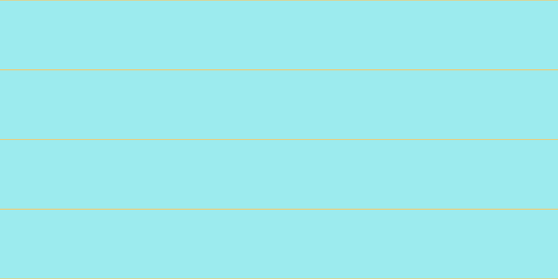#9cebee, #dbd393 horizontal lines, two pixels wide, ninety-eight pixels apart