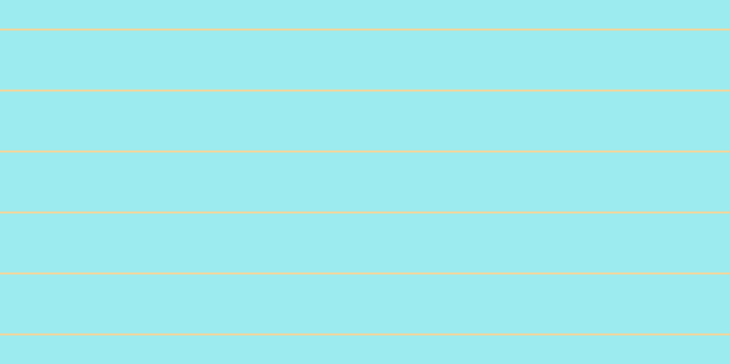 #9cebee, #fcd393 horizontal lines, two pixels wide, sixty-five pixels apart