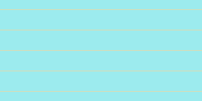 #9cebee, #fcd393 horizontal lines, two pixels wide, seventy-nine pixels apart