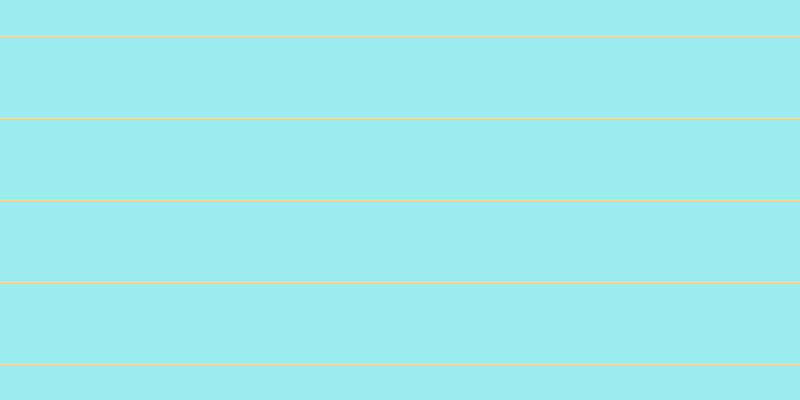 #9cebee, #fcd393 horizontal lines, two pixels wide, eighty pixels apart