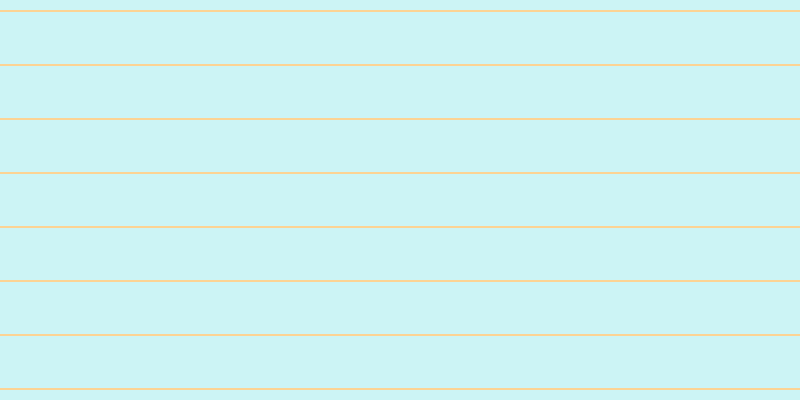 #9cebee (50%), #fcd393 horizontal lines, two pixels wide, fifty-two pixels apart