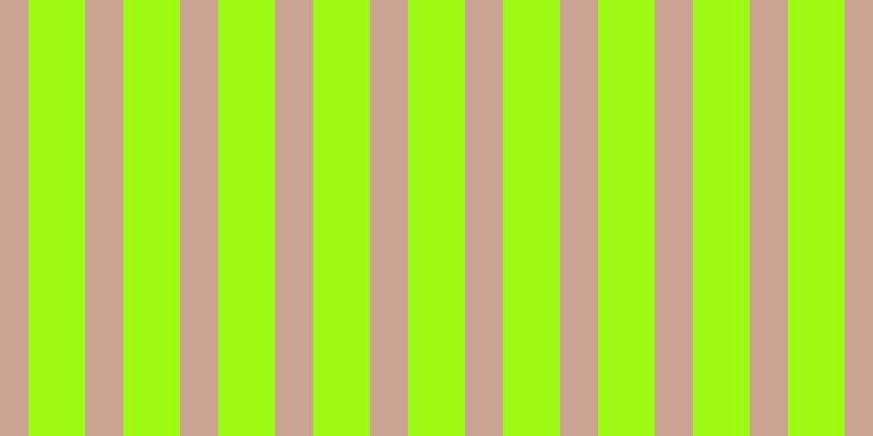 #9cfa13, #caa393 vertical lines, thirty-five pixels wide, fifty-two pixels apart