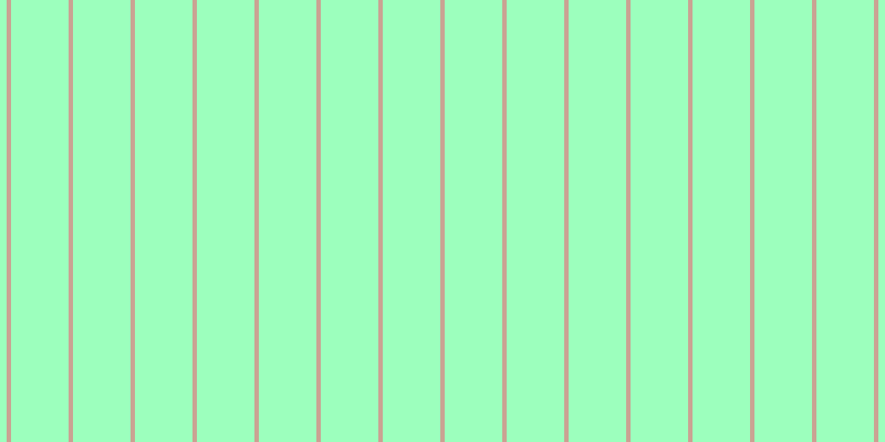 #9cffbd, #caa393 vertical lines, four pixels wide, fifty-two pixels apart