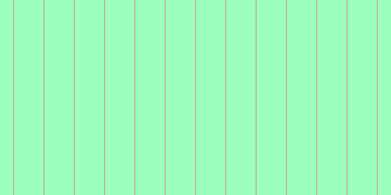 #9cffbd, #caa393 vertical lines, two pixels wide, sixty pixels apart