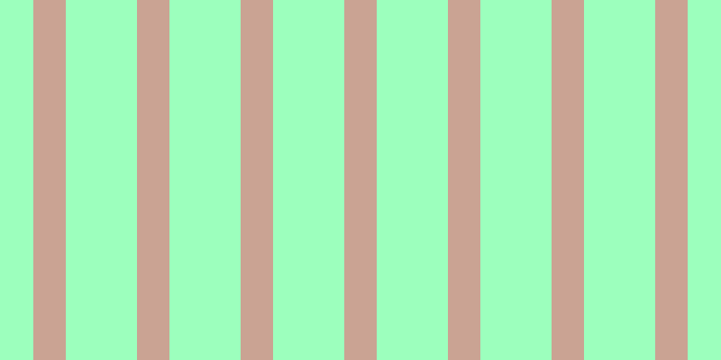 #9cffbd, #caa393 vertical lines, thirty-six pixels wide, seventy-nine pixels apart