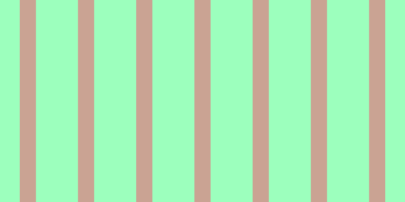 #9cffbd, #caa393 vertical lines, thirty-two pixels wide, eighty-three pixels apart