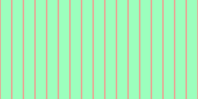 #9cffbd, #eba393 vertical lines, six pixels wide, forty-one pixels apart