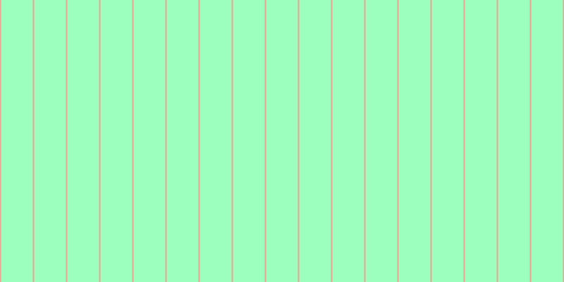 #9cffbd, #eba393 vertical lines, two pixels wide, forty-five pixels apart