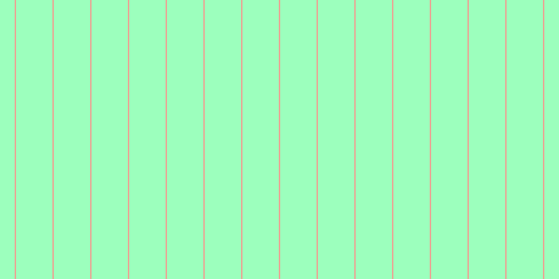 #9cffbd, #eba393 vertical lines, two pixels wide, fifty-two pixels apart