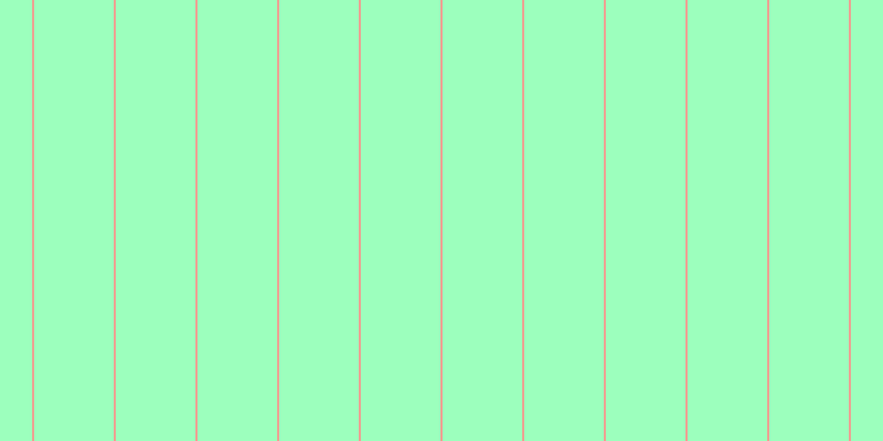 #9cffbd, #eba393 vertical lines, two pixels wide, seventy-two pixels apart