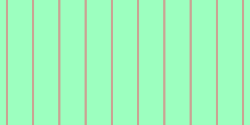 #9cffbf, #caa393 vertical lines, seven pixels wide, seventy-seven pixels apart