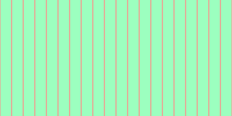 #9cffbf, #eba393 vertical lines, four pixels wide, thirty-six pixels apart