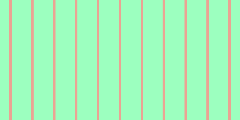 #9cffbf, #eba393 vertical lines, eight pixels wide, sixty-five pixels apart
