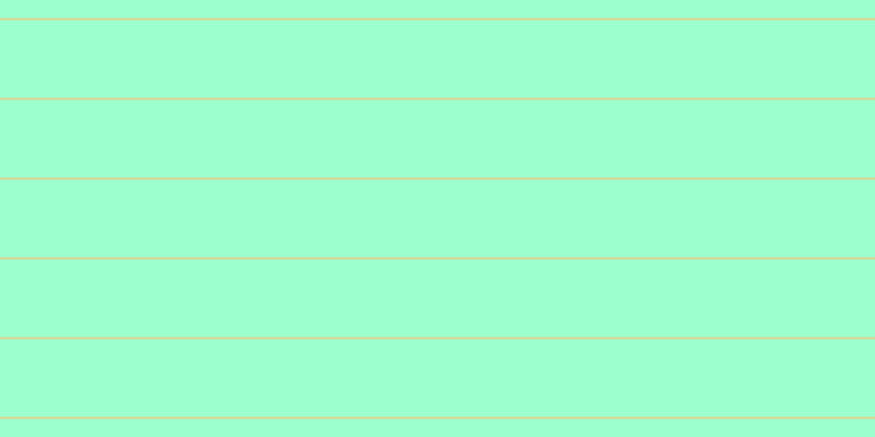#9cffce, #dbd393 horizontal lines, two pixels wide, seventy-one pixels apart