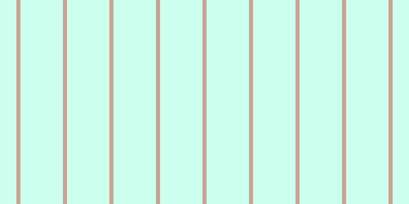 #9cffe0 (50%), #caa393 vertical lines, eight pixels wide, eighty-three pixels apart