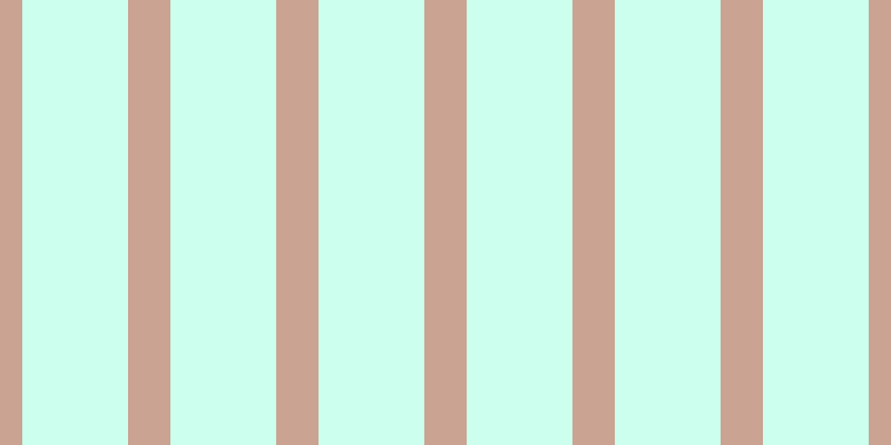 #9cffe0 (50%), #caa393 vertical lines, thirty-eight pixels wide, ninety-five pixels apart