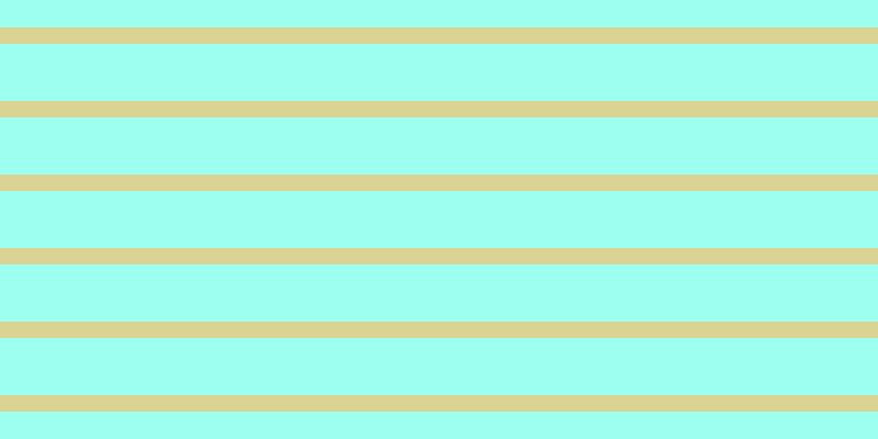 #9cffef, #dbd393 horizontal lines, fifteen pixels wide, fifty-two pixels apart