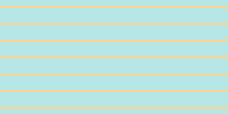 #9edede (75%), #fcd393 horizontal lines, seven pixels wide, fifty-two pixels apart