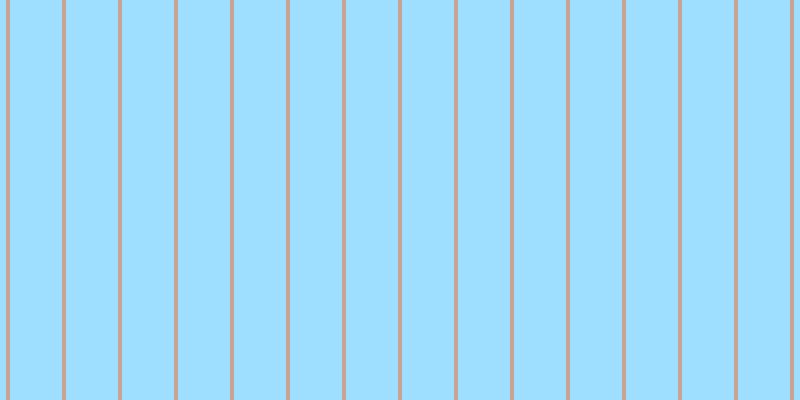 #9edeff, #caa393 vertical lines, four pixels wide, fifty-two pixels apart