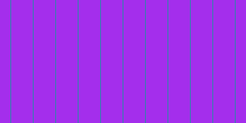 #a42eec, #04a393 vertical lines, two pixels wide, seventy-one pixels apart