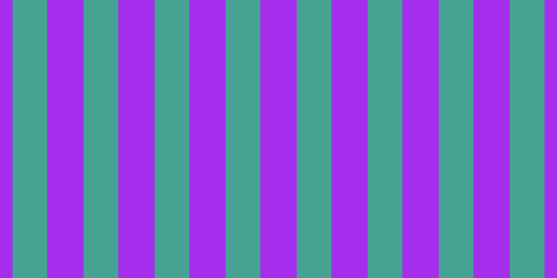 #a42eec, #46a393 vertical lines, fifty pixels wide, fifty-two pixels apart