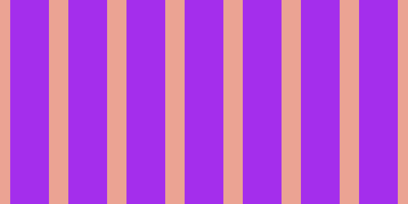 #a42eec, #eba393 vertical lines, thirty-eight pixels wide, seventy-six pixels apart