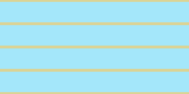 #a4e6fa, #dbd393 horizontal lines, twelve pixels wide, eighty-seven pixels apart