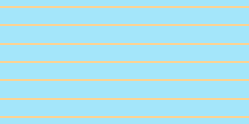 #a4e6fa, #fcd393 horizontal lines, six pixels wide, fifty-three pixels apart
