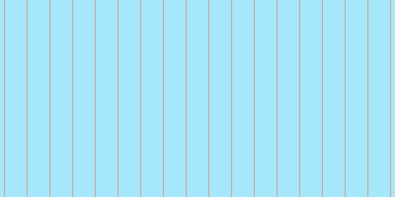 #a4e6fa, #caa393 vertical lines, two pixels wide, forty-four pixels apart