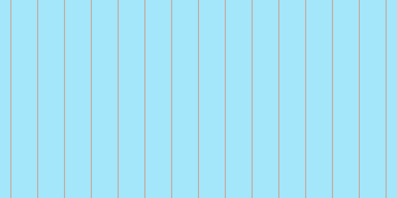 #a4e6fa, #caa393 vertical lines, two pixels wide, fifty-two pixels apart