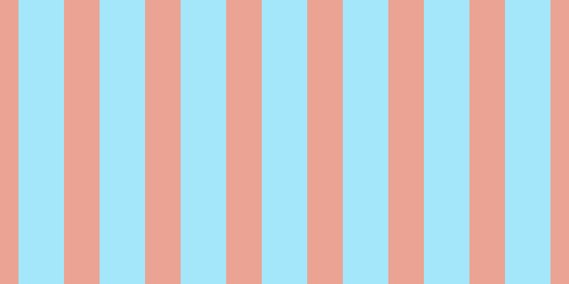 #a4e6fa, #eba393 vertical lines, fifty pixels wide, sixty-four pixels apart