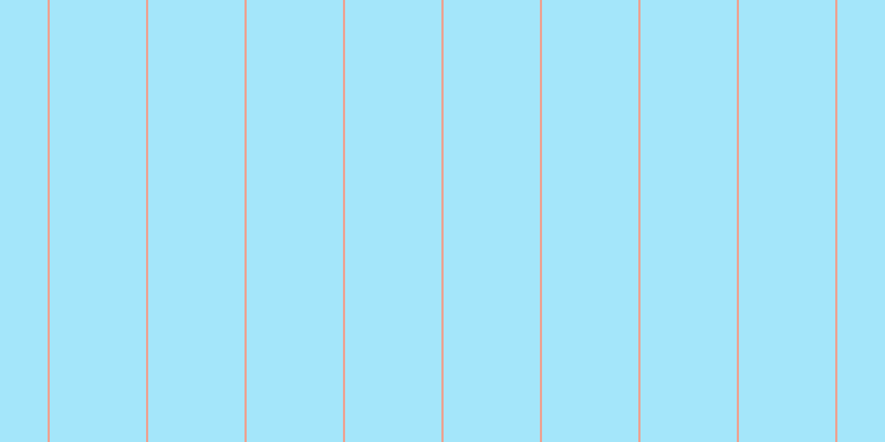 #a4e6fa, #eba393 vertical lines, two pixels wide, eighty-seven pixels apart