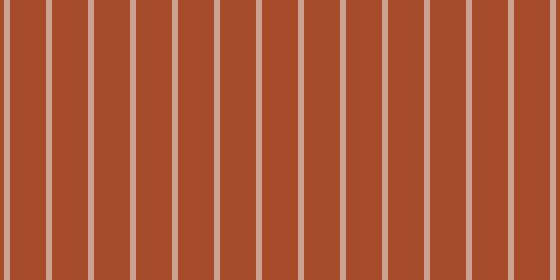 #a54b2a, #caa393 vertical lines, eight pixels wide, fifty-two pixels apart