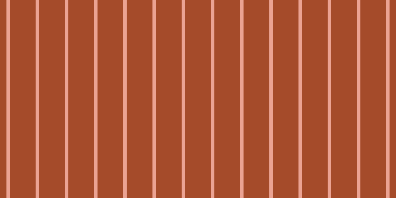#a54b2a, #eba393 vertical lines, seven pixels wide, fifty-two pixels apart