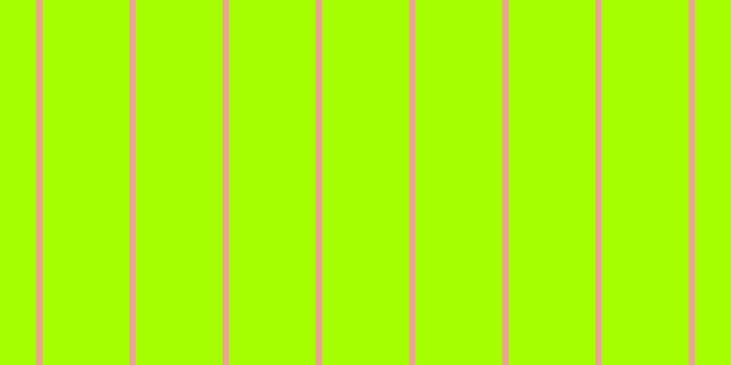 #a5ff00, #eba393 vertical lines, seven pixels wide, ninety-five pixels apart
