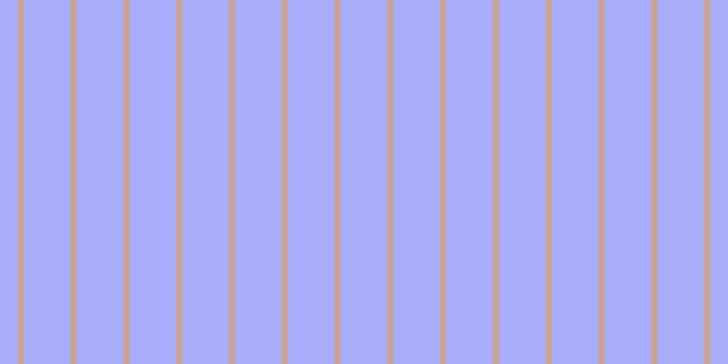 #a8adfa, #caa393 vertical lines, seven pixels wide, fifty-one pixels apart