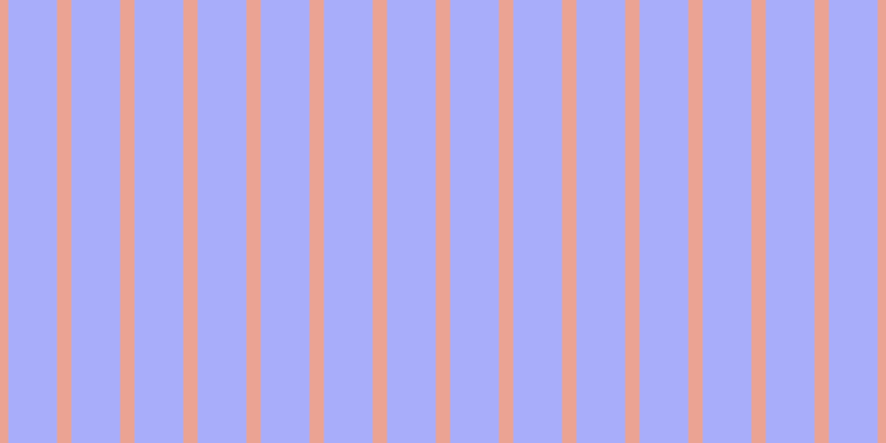 #a8adfa, #eba393 vertical lines, thirteen pixels wide, forty-four pixels apart