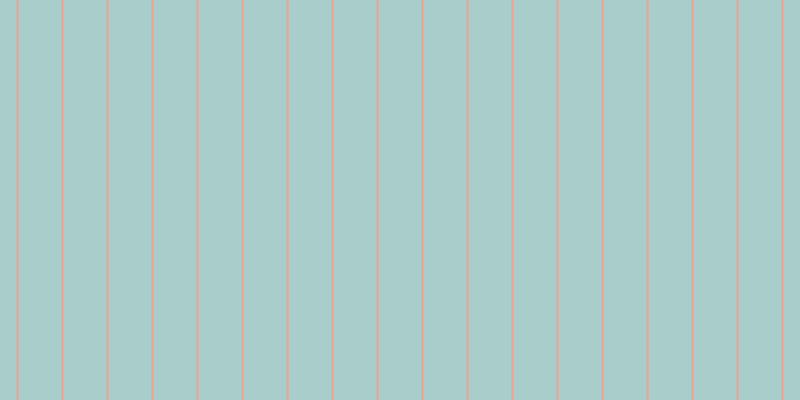 #a8cdcb, #eba393 vertical lines, two pixels wide, forty-three pixels apart