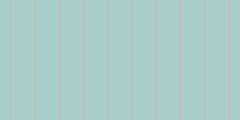 #a8cdcb, #eba393 vertical lines, two pixels wide, seventy-nine pixels apart