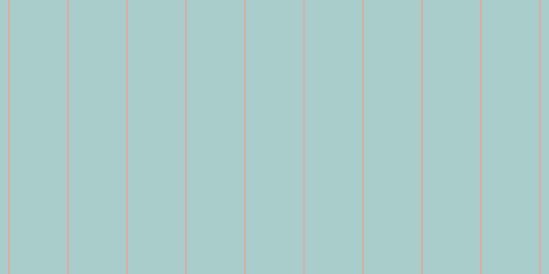 #a8cdcb, #eba393 vertical lines, two pixels wide, eighty-four pixels apart