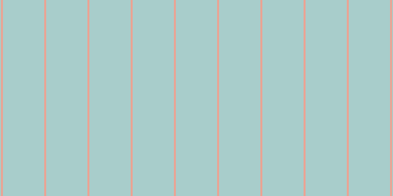 #a8cdcb, #eba393 vertical lines, four pixels wide, eighty-four pixels apart