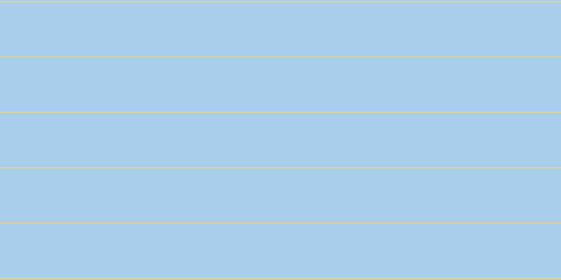 #a8ceeb, #dbd393 horizontal lines, two pixels wide, seventy-seven pixels apart