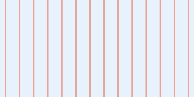 #a8cefa (25%), #eba393 vertical lines, six pixels wide, fifty-two pixels apart