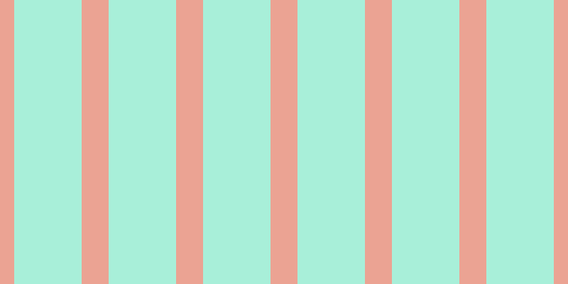 #a8efd9, #eba393 vertical lines, thirty-eight pixels wide, ninety-five pixels apart