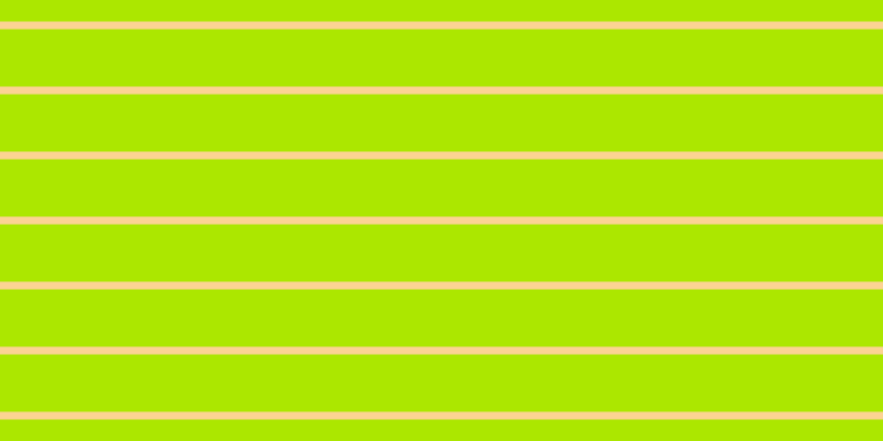 #ace700, #fcd393 horizontal lines, seven pixels wide, fifty-two pixels apart