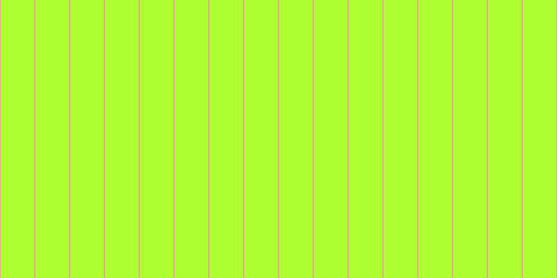 Green yellow, #eba393 vertical lines, two pixels wide, forty-eight pixels apart